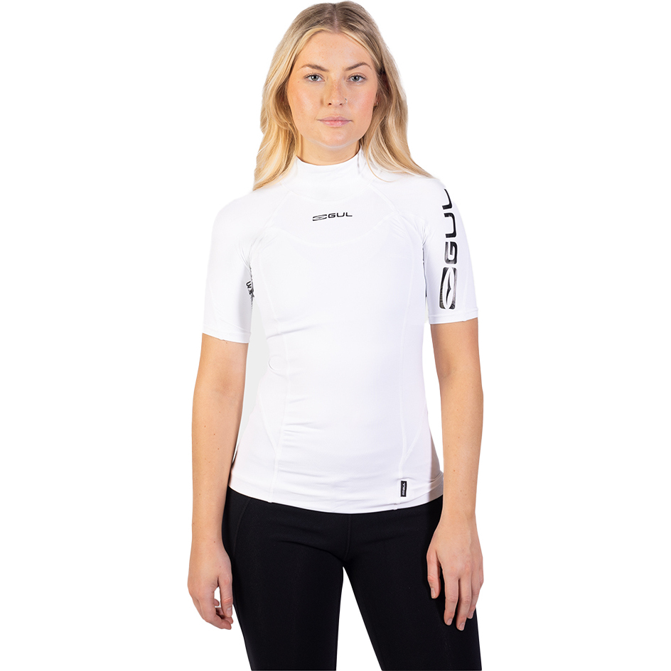 Gul Womens Recore Short Sleeve UV Rashguard RG0330 - White